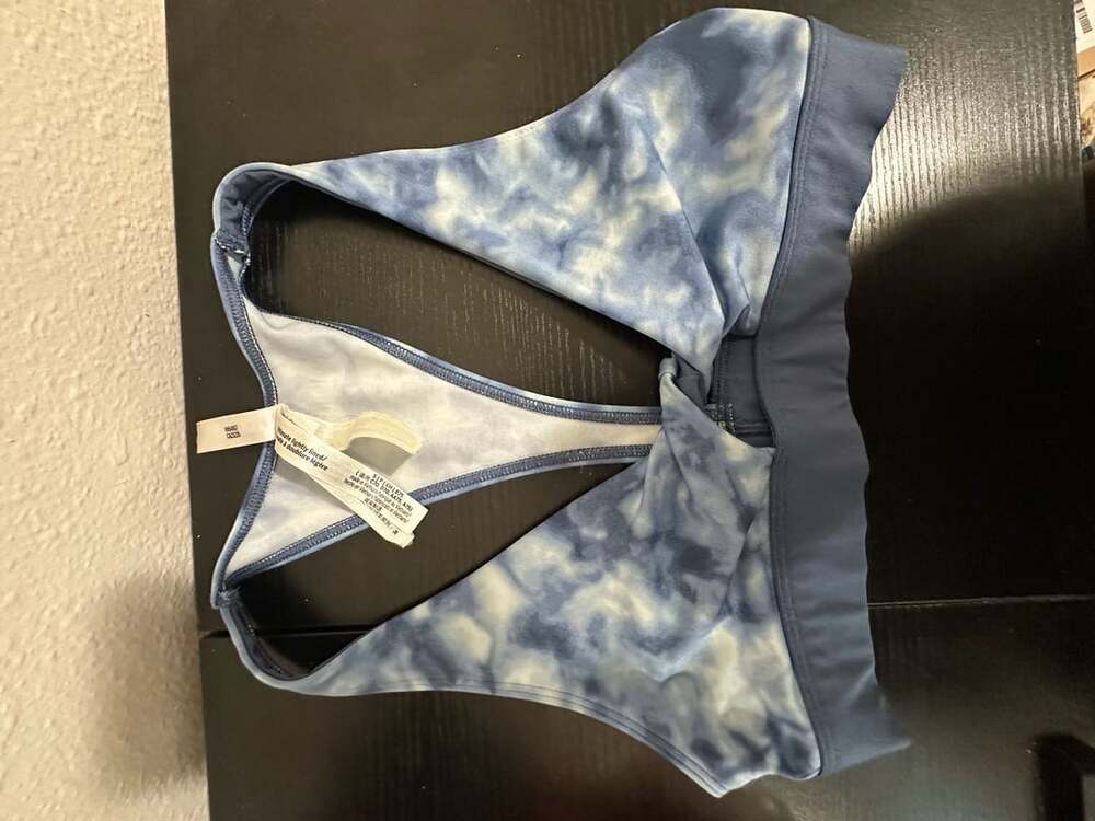 PINK Victoria's Secret Ultimate Lightly Lined Sports Bra Size S Blue Tie-Dye